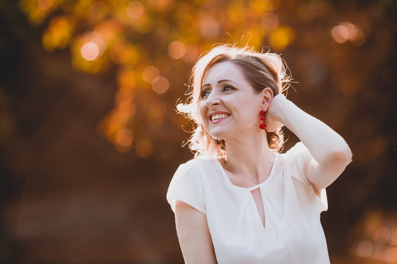 woman in the park